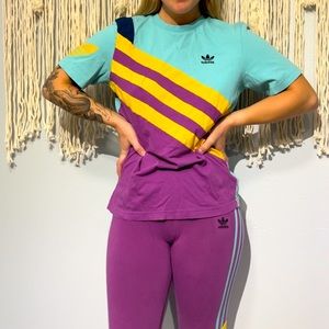 Adidas two piece set, shirt and leggings